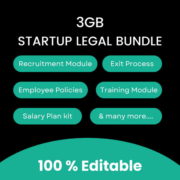 3 GB Legal Editable Bundle for Complete Legal Process For Company/Startup